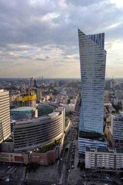 Warszawa gökdelenleri hava manzarası, Polonya