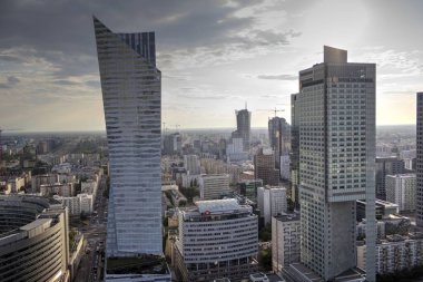 Warszawa gökdelenleri hava manzarası, Polonya