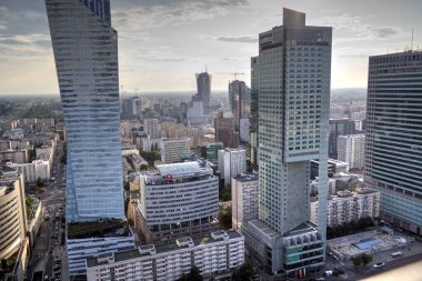 Warszawa gökdelenleri hava manzarası, Polonya