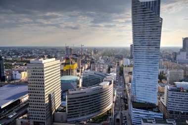 Warszawa gökdelenleri hava manzarası, Polonya