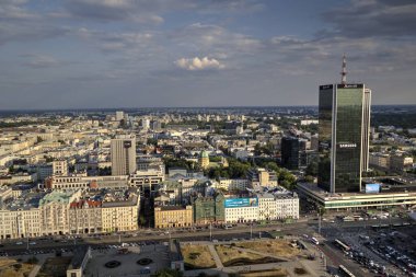 Warszawa gökdelenleri hava manzarası, Polonya