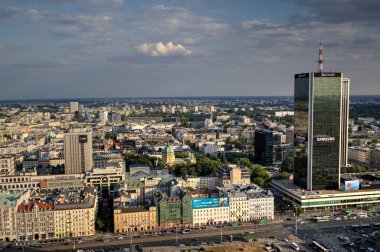 Warszawa gökdelenleri hava manzarası, Polonya