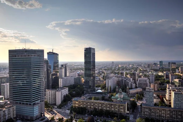 Warszawa gökdelenleri hava manzarası, Polonya