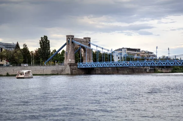 ヴロツワフのグランヴァルト橋 ポーランドヴィンテージレトロアンティーク — ストック写真