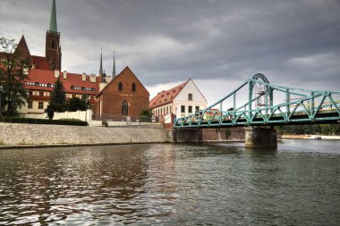 Wroclaw, Polonya 'nın en çok Tumski' sine Aşıklar, Katedral veya Yeşil Köprü de denir. Meşhur Polonyalı turizm merkezi