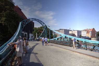 Wroclaw, Polonya 'nın en çok Tumski' sine Aşıklar, Katedral veya Yeşil Köprü de denir. Meşhur Polonyalı turizm merkezi