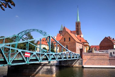 Wroclaw, Polonya 'nın en çok Tumski' sine Aşıklar, Katedral veya Yeşil Köprü de denir. Meşhur Polonyalı turizm merkezi