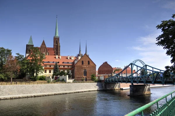 Wrocław Polska Większość Tumskich Nazywana Jest Także Miłośnikami Katedrą Lub — Zdjęcie stockowe