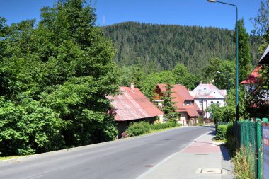 Zakopane 'e hoş geldiniz, eski bina mimarisi.