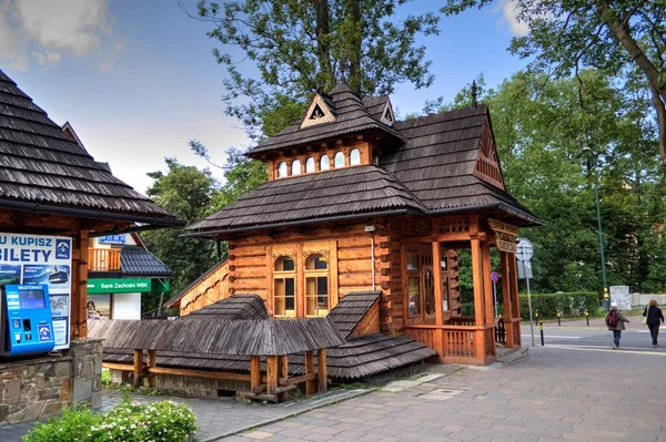 Willkommen Zakopane Alte Bauarchitektur — Stockfoto