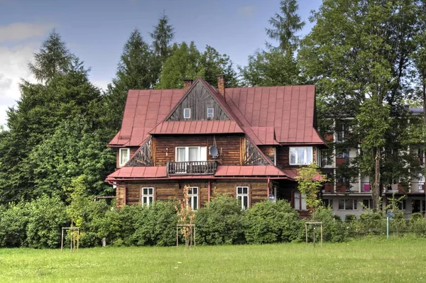 Willkommen Zakopane Alte Bauarchitektur — Stockfoto