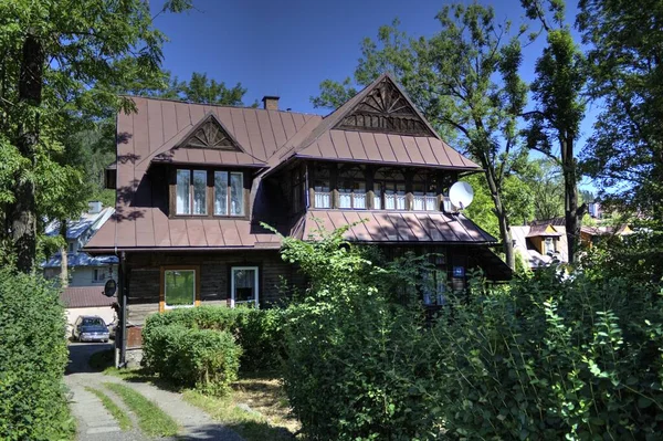 Willkommen Zakopane Alte Bauarchitektur — Stockfoto