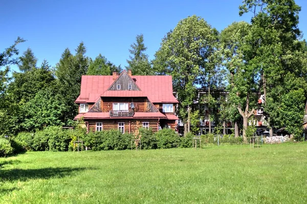 Willkommen Zakopane Alte Bauarchitektur — Stockfoto