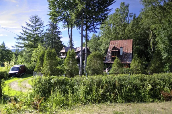 Vítejte Zakopane Staré Stavební Architektuře — Stock fotografie