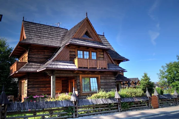 Willkommen Zakopane Alte Bauarchitektur — Stockfoto