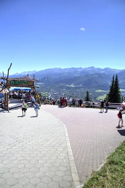 Paesaggio Montagne Vicino Sentiero Gubalowka Monti Tatra Polacchi — Foto Stock