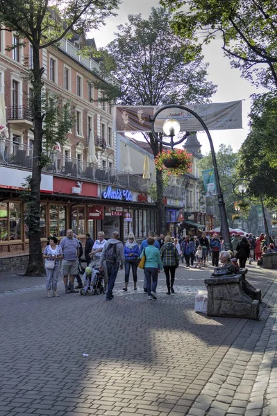 Krupowki Caddesi Zakopane Polonya — Stok fotoğraf