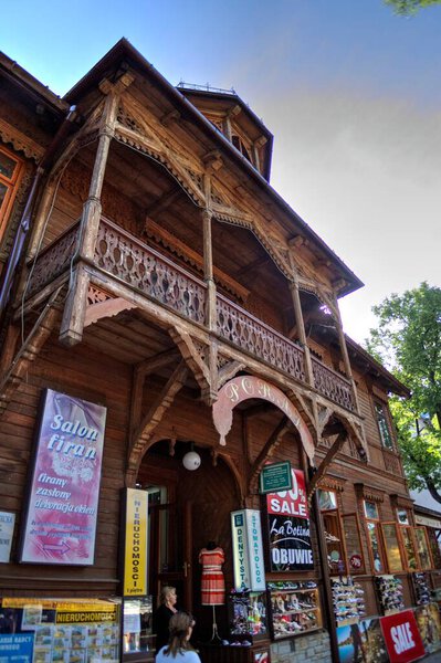 Улица Круповки в Закопане. Польша