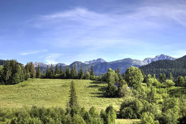 Krajobraz Tatr Widok Zakopane — Zdjęcie stockowe