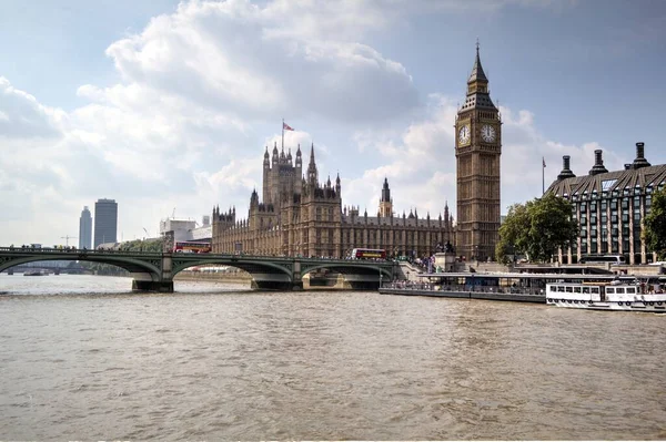 Big Ben Casas Parlamento Londres Reino Unido — Fotografia de Stock