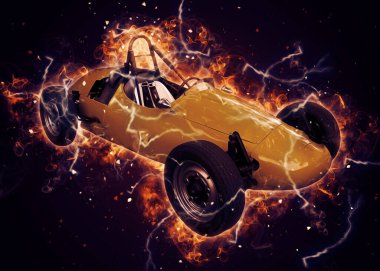 Eski klasik araba antika