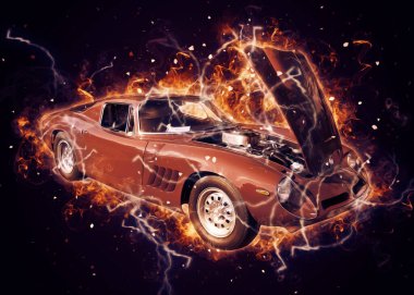 Eski klasik araba antika