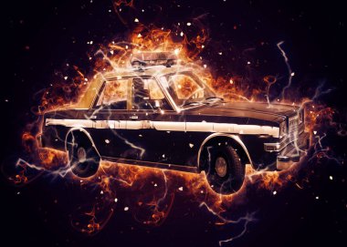 Eski klasik araba antika