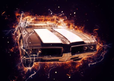 Eski klasik araba antika