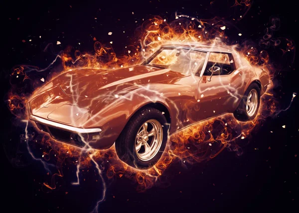 Vecchia Auto Epoca Retrò — Foto Stock