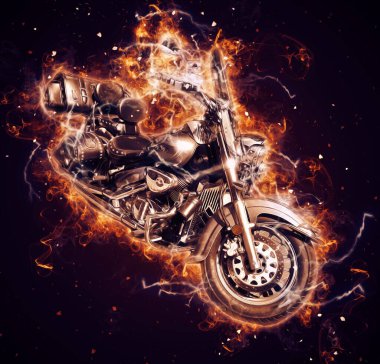 Motosiklet görüntüleme rengi izole edilmiş sanat antika retro