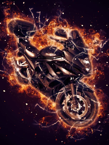 Motosiklet görüntüleme rengi izole edilmiş sanat antika retro