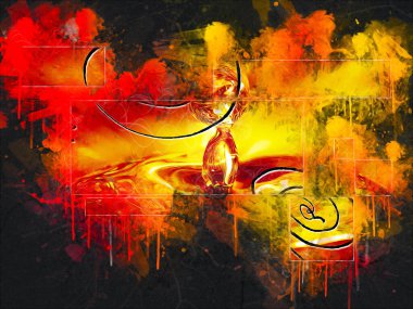 soyut renk tasarımı sanat illüstrasyonu