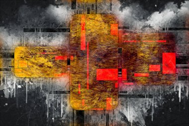 soyut renk tasarımı sanat illüstrasyonu