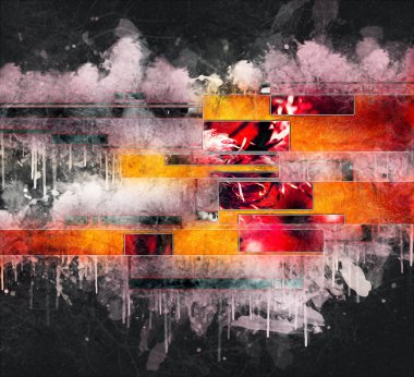 soyut renk tasarımı sanat illüstrasyonu