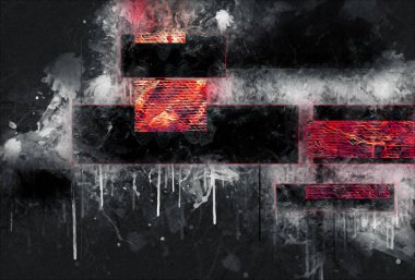 soyut renk tasarımı sanat illüstrasyonu