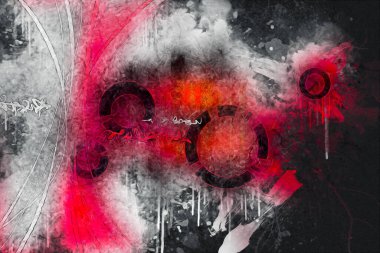 soyut renk tasarımı sanat illüstrasyonu