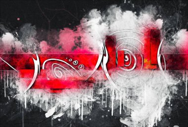 soyut renk tasarımı sanat illüstrasyonu