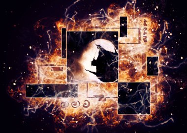 soyut renk tasarımı sanat illüstrasyonu