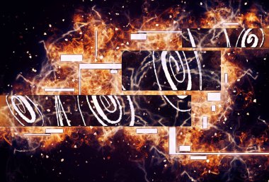 soyut renk tasarımı sanat illüstrasyonu