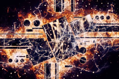 soyut renk tasarımı sanat illüstrasyonu