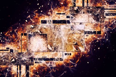 soyut renk tasarımı sanat illüstrasyonu