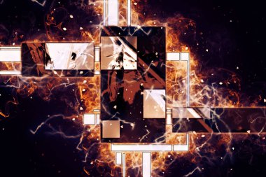 soyut renk tasarımı sanat illüstrasyonu