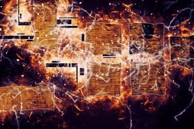 soyut renk tasarımı sanat illüstrasyonu