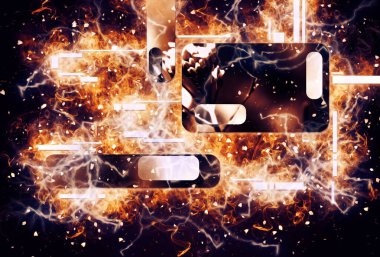 soyut renk tasarımı sanat illüstrasyonu