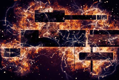 soyut renk tasarımı sanat illüstrasyonu