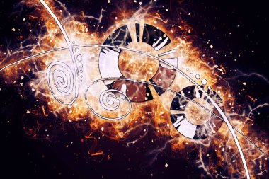 soyut renk tasarımı sanat illüstrasyonu