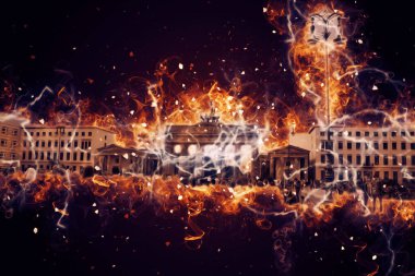 Berlin sanat eskizi çizimi eğlenceli tasarım antika retro