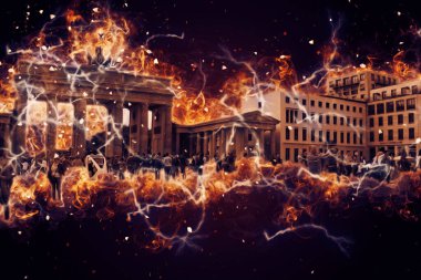 Berlin sanat eskizi çizimi eğlenceli tasarım antika retro