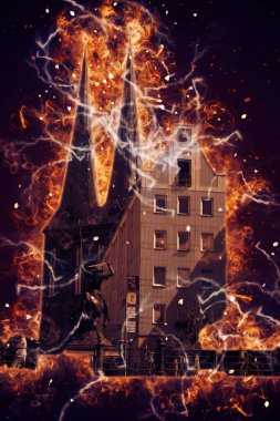 Berlin sanat eskizi çizimi eğlenceli tasarım antika retro