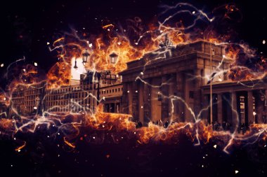 Berlin sanat eskizi çizimi eğlenceli tasarım antika retro